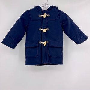 JoJo Maman Bebe Duffle Coat Navy Blue Size 2-3 Years
